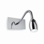 Flexarm Wand-Leseleuchte Orson 3W LED chrom