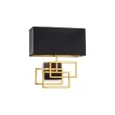 Schwarz-goldene Wandlampe-Bettlampe Luxury